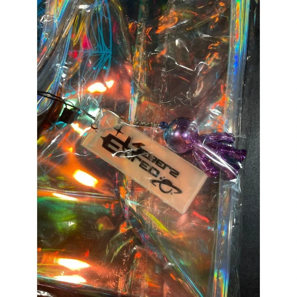 Holographic Spider‎ Web Tote Bag - Unique Rave Accessory
